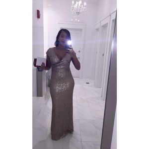 Badgley Mischa Sequined gown